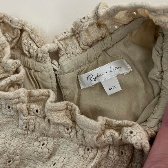 Rylee + Cru Embroidered Ruffled Mock Neck - Picture 5 of 8